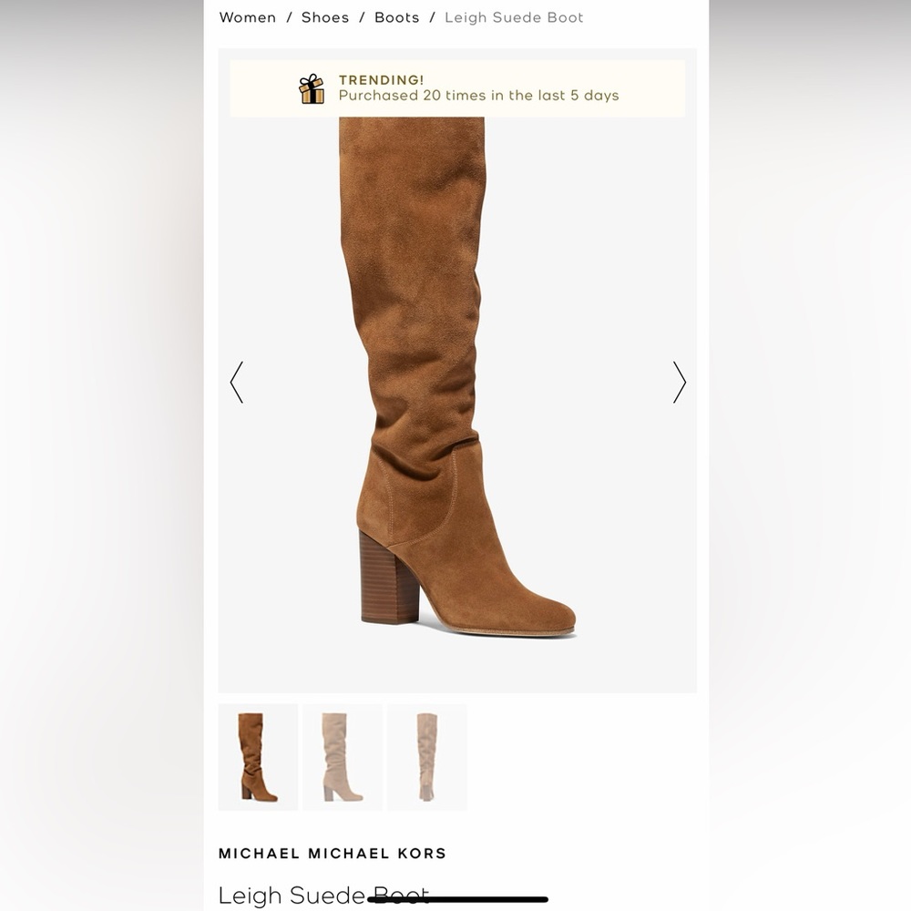 Michael Kors Leigh Suede Boots